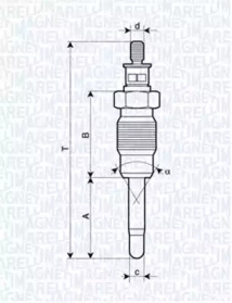 Свеча накаливания (MAGNETI MARELLI: 062900016304)