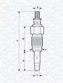 Свеча накаливания (MAGNETI MARELLI: 062900056304)