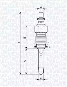 Свеча накаливания (MAGNETI MARELLI: 062900059304)