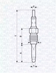 Свеча накаливания (MAGNETI MARELLI: 062900084304)