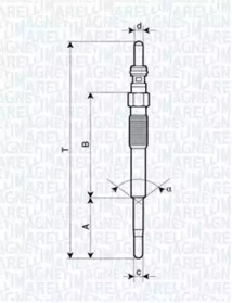 Свеча накаливания (MAGNETI MARELLI: 062900080304)