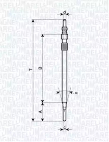 Свеча накаливания (MAGNETI MARELLI: 062900081304)