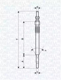 Свеча накаливания (MAGNETI MARELLI: 062900029304)