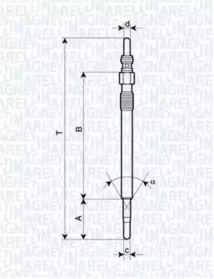 Свеча накаливания (MAGNETI MARELLI: 062900047304)