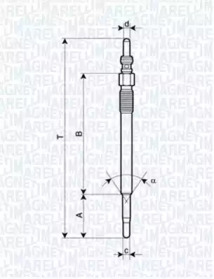 Свеча накаливания (MAGNETI MARELLI: 062900048304)