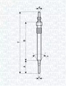 Свеча накаливания (MAGNETI MARELLI: 062900061304)