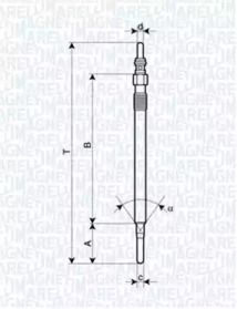 Свеча накаливания (MAGNETI MARELLI: 062900062304)