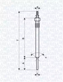 Свеча накаливания (MAGNETI MARELLI: 062900066304)