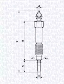 Свеча накаливания (MAGNETI MARELLI: 062900044304)