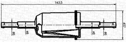 Фильтр (MAGNETI MARELLI: 213908051100)