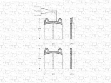 Комплект тормозных колодок (MAGNETI MARELLI: 363702160156)