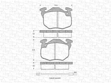 Комплект тормозных колодок (MAGNETI MARELLI: 363702160214)