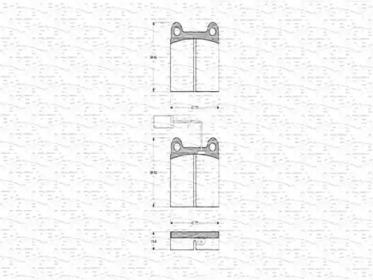 Комплект тормозных колодок (MAGNETI MARELLI: 363702160281)