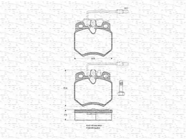 Комплект тормозных колодок (MAGNETI MARELLI: 363702160299)
