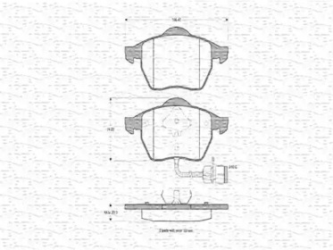 Комплект тормозных колодок (MAGNETI MARELLI: 363702160311)