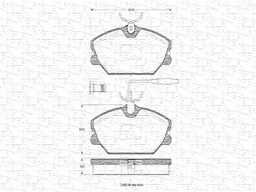 Комплект тормозных колодок (MAGNETI MARELLI: 363702160326)