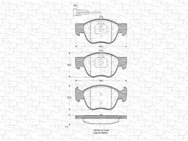 Комплект тормозных колодок (MAGNETI MARELLI: 363702160342)