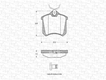 Комплект тормозных колодок (MAGNETI MARELLI: 363702160433)