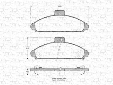 Комплект тормозных колодок (MAGNETI MARELLI: 363702160577)