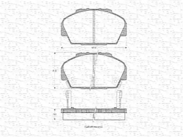Комплект тормозных колодок (MAGNETI MARELLI: 363702160578)