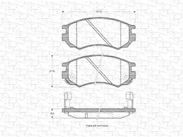 Комплект тормозных колодок (MAGNETI MARELLI: 363702160606)