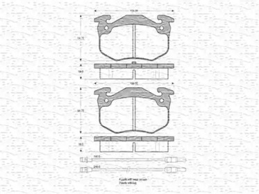 Комплект тормозных колодок (MAGNETI MARELLI: 363702160774)