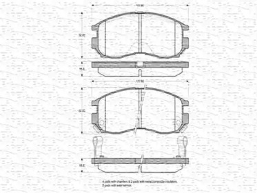 Комплект тормозных колодок (MAGNETI MARELLI: 363702160777)