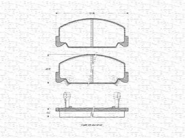Комплект тормозных колодок (MAGNETI MARELLI: 363702160904)