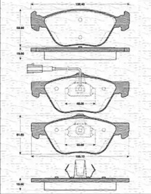 Комплект тормозных колодок (MAGNETI MARELLI: 363702161158)