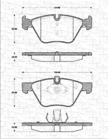 Комплект тормозных колодок (MAGNETI MARELLI: 363702161175)