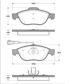 Комплект тормозных колодок (MAGNETI MARELLI: 363702161207)