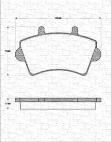 Комплект тормозных колодок (MAGNETI MARELLI: 363702161222)