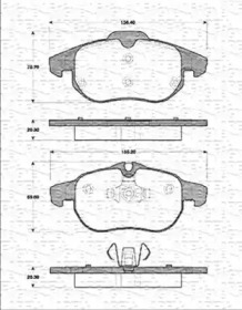 Комплект тормозных колодок (MAGNETI MARELLI: 363702161239)