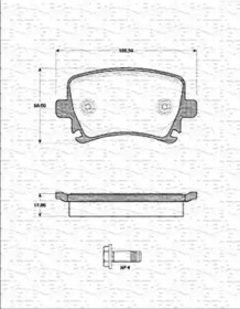 Комплект тормозных колодок (MAGNETI MARELLI: 363702161251)