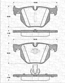 Комплект тормозных колодок (MAGNETI MARELLI: 363702161260)