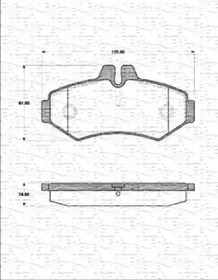 Комплект тормозных колодок (MAGNETI MARELLI: 363702161264)