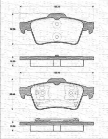 Комплект тормозных колодок (MAGNETI MARELLI: 363702161273)