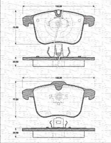 Комплект тормозных колодок (MAGNETI MARELLI: 363702161282)