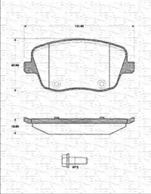 Комплект тормозных колодок (MAGNETI MARELLI: 363702161289)