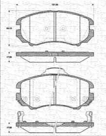 Комплект тормозных колодок (MAGNETI MARELLI: 363702161297)