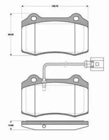 Комплект тормозных колодок (MAGNETI MARELLI: 363702161325)