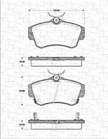 Комплект тормозных колодок (MAGNETI MARELLI: 363702161337)