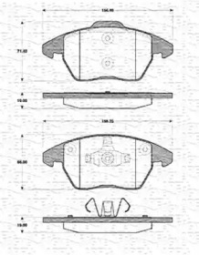 Комплект тормозных колодок (MAGNETI MARELLI: 363702161417)