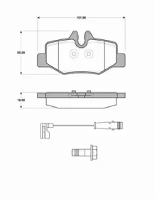 Комплект тормозных колодок (MAGNETI MARELLI: 363702161425)