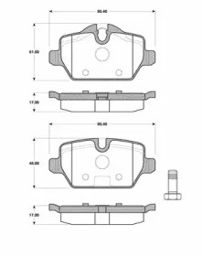 Комплект тормозных колодок (MAGNETI MARELLI: 363702161428)