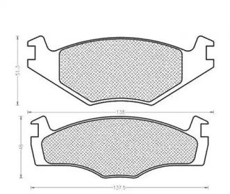 Комплект тормозных колодок (MAGNETI MARELLI: 430216170009)