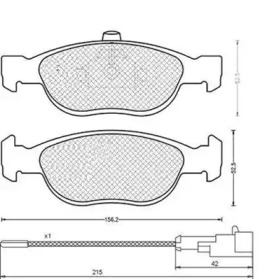 Комплект тормозных колодок (MAGNETI MARELLI: 430216170342)