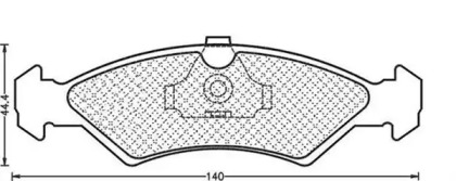 Комплект тормозных колодок (MAGNETI MARELLI: 430216170991)