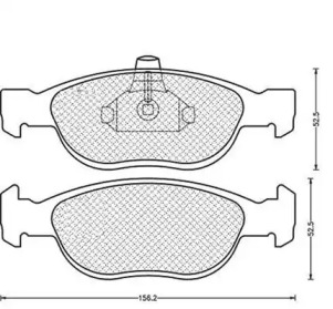 Комплект тормозных колодок (MAGNETI MARELLI: 430216171164)