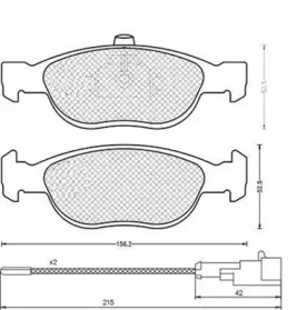 Комплект тормозных колодок (MAGNETI MARELLI: 430216171198)